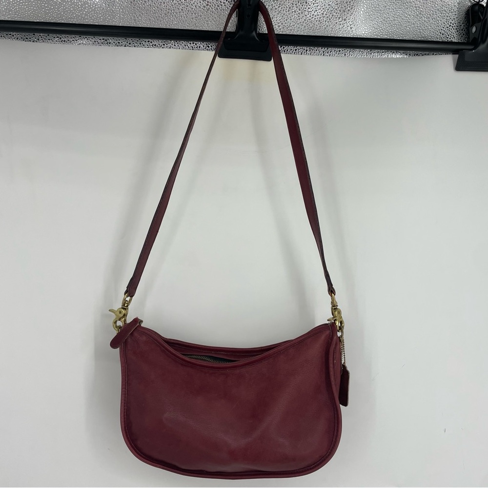 Large Coach Crescent Bag - Rare Watermelon/berry Color!